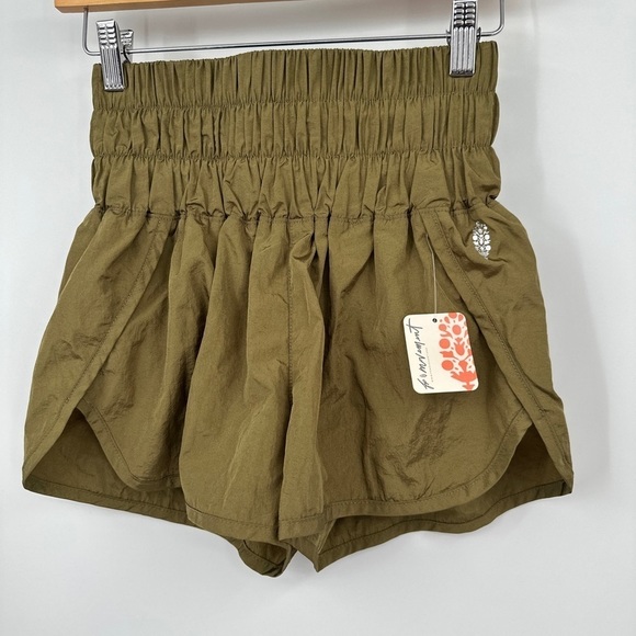 NEW Free People Movement Sz XS Shorts Army Green - Picture 1 of 5
